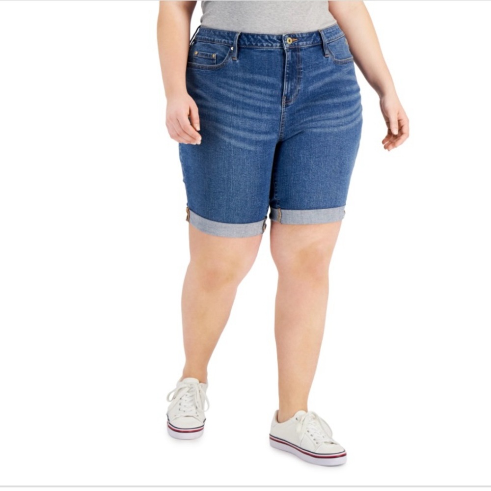 Tommy Hilfiger  Blue Jean Shorts Plus size, Relaxed Fit